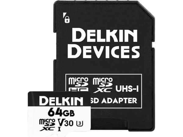 Karta Delkin Trail Cam Hyperspeed MicroSDXC 64 GB Class 10 UHS-I/U3 V30 (DDMSDAHS64GB)