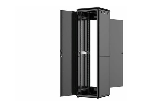 Lanview by Logon - Rack skåp - 600 x 600 mm, data line - fristående - svart, RAL 9005 - 42U - 19"