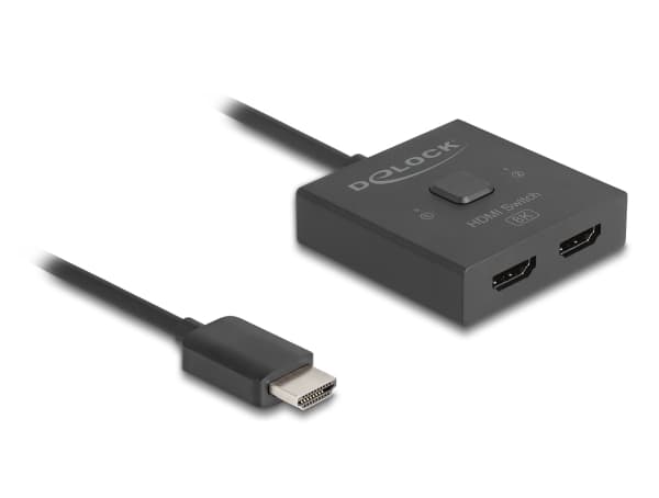 DeLOCK 18901, HDMI, Plast, Svart, 144 hz, 3840 x 2160, 7680 x 4320, 7680 x 4320 pixlar