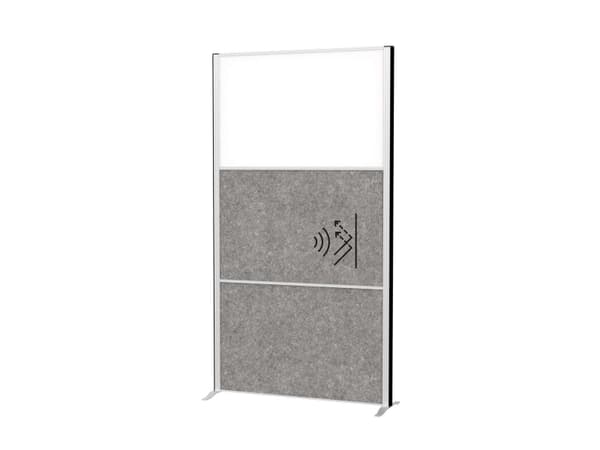 MAUL 9603095, Skillebrett, 1000 x 1820 mm, Felt, Aluminium, Grå, 1000 mm