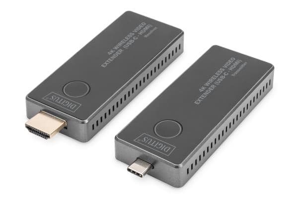 DIGITUS - Sender og mottaker - video/lyd-forlenger - Wi-Fi 5, 802.11b/g/n - opp til 30 m