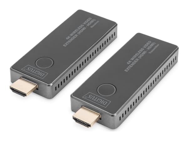 DIGITUS - Sender og mottaker - video/lyd-forlenger - Wi-Fi 5, 802.11b/g/n - opp til 30 m