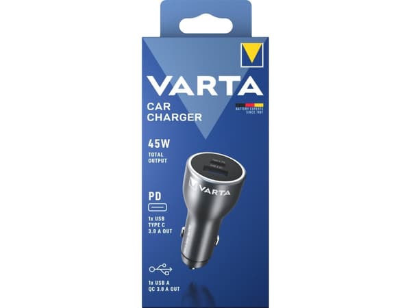 Varta Bil elektrisk spænding-stikforbindelse Tilladt belastning strøm maks.=3 A 12/24 V