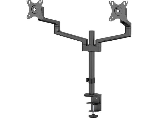 Neomounts DS60-425BL2, Klämma/genomföring, 43,2 cm (17"), 68,6 cm (27"), 100 x 100 mm, Höjdjustering, Svart Svart