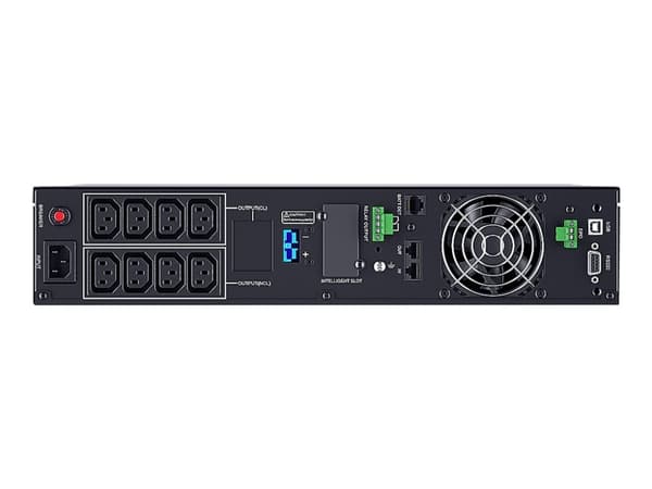 CyberPower Smart App Online S OLS1000ERT2UA - UPS (rackmonterbar/ekstern) - AC 230 V - 900 watt - 1000 VA - enkeltfase - 9 Ah - RS-232, USB - utgangs