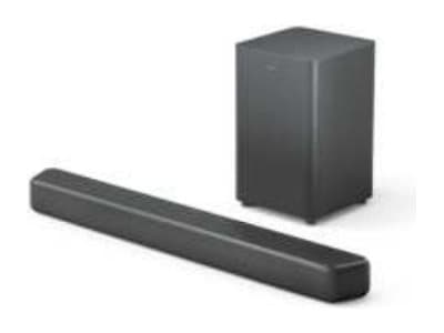 Philips TAB5309 - Lydplankesystem - for hjemmeteater - 2,1 kanaler - trådløs - Bluetooth - 120 watt (Total) - mørk grå