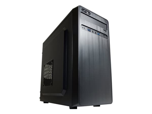 LC Power - SFF - ingen strømforsyning - svart - USB/lyd Sort