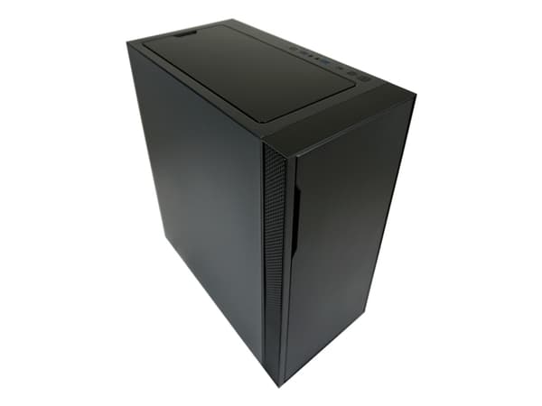 LC Power - SFF - genomskinlig sidopanel (härdat glas) - svart - USB/ljud