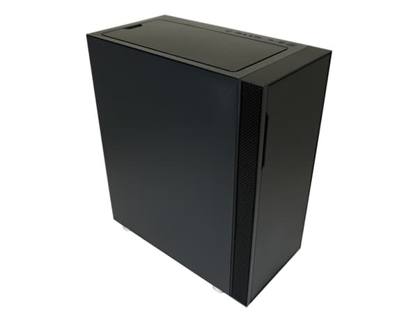 LC Power - SFF - genomskinlig sidopanel (härdat glas) - svart - USB/ljud