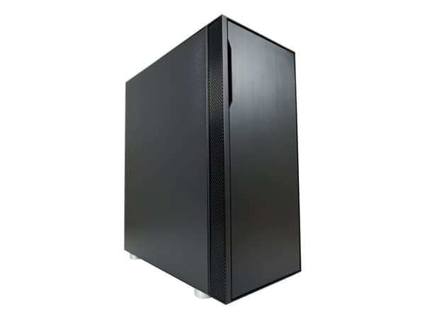 LC Power - SFF - genomskinlig sidopanel (härdat glas) - svart - USB/ljud Svart