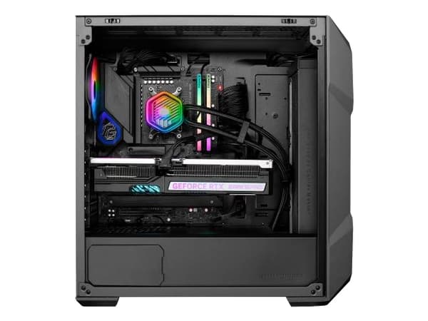 Cooler Master TD500 MAX - Mini-ITX - ATX - genomskinlig sidopanel (härdat glas) 850 Watt (ATX12V 3.0) - gun metal - USB/ljud