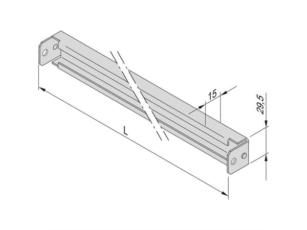 Schroff 23130333 Profiilikisko 2 kpl