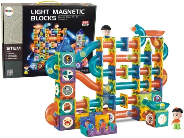 Magnetic slide blocks glowing 252el