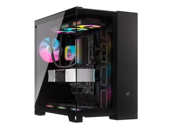 Corsair iCUE LINK 6500X RGB, Midi Tower, PC, Black, ATX, 120,140,240,280,360 mm, 2.5,3.5"