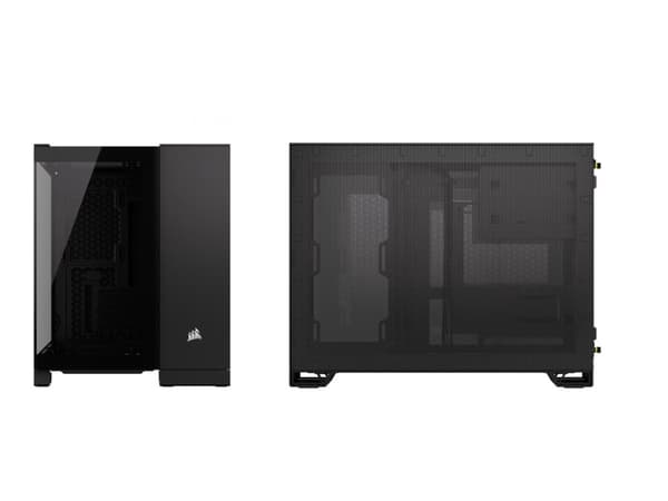 CORSAIR iCUE LINK 2500X RGB - Mid tower - micro ATX - genomskinlig sidopanel (härdat glas) - ingen strömförsörjning (ATX) - svart - USB/ljud
