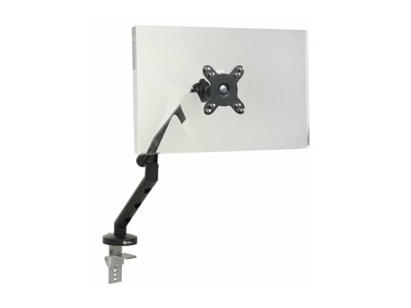 Bakker Elkhuizen Flexible Single - Monteringssats - justerbar arm med mekanisk fjäder - för Bildskärm - aluminium, stål, ABS-plast, termoplastisk gum Svart