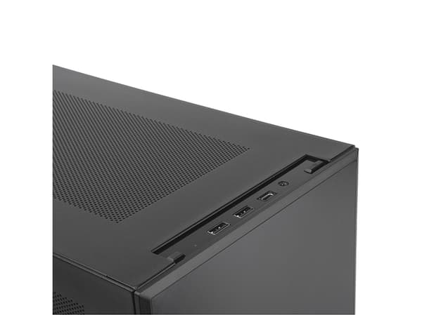 Silverstone SST-SG17B, Kub, PC, Svart, micro ATX, Mini-DTX, Mini-ITX, Gjuten aluminium, Plast, Stål, Spela