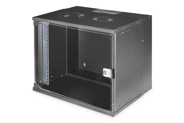 Digitus SOHO PRO Series - Rack skåp - väggmontering - RAL 7035, ljusgrå - 9U - 19"