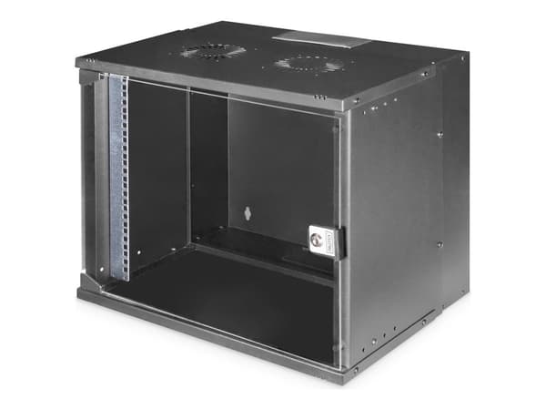 Digitus SOHO PRO Series - Rack skåp - väggmontering - RAL 7035, ljusgrå - 9U - 19"