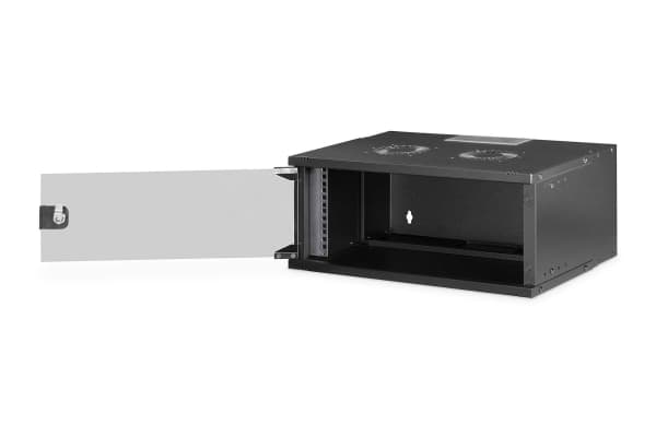 Digitus SOHO PRO Series - Skåp - 540 x 400 mm (BxD) - väggmontering - RAL 9005, svart - 4U - 19"