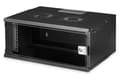 Miniatyrbild 2 av 5: Digitus SOHO PRO Series - Skåp - 540 x 400 mm (BxD) - väggmontering - RAL 9005, svart - 4U - 19"
