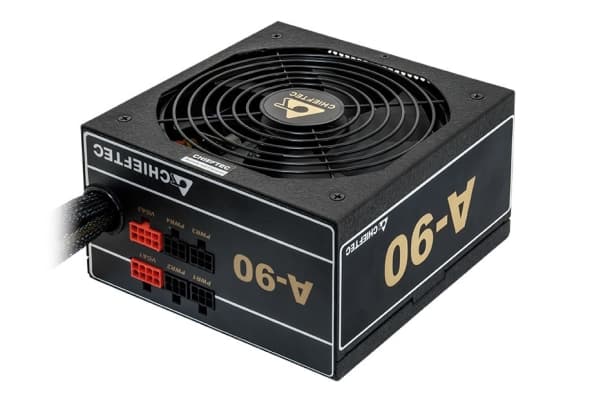 Chieftec A-90 Series GDP-750C - Strømforsyning (intern) - ATX12V 2.3 - 80 PLUS Gold - AC 230 V - 750 watt - aktiv PFC - svart