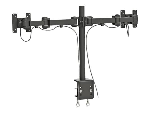 Neomounts FPMA-D960D - Monteringssett - full bevegelse - for 2 LCD-skjermer - svart - skjermstørrelse: 10"-27" - klemmemonterbar, skrivebordsmonterba