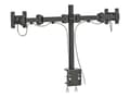 Miniatyrbilde 3 av 5: Neomounts FPMA-D960D - Monteringssett - full bevegelse - for 2 LCD-skjermer - svart - skjermstørrelse: 10"-27" - klemmemonterbar, skrivebordsmonterba