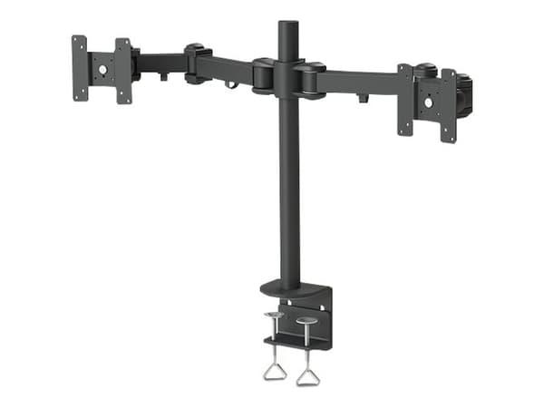 Neomounts FPMA-D960D - Monteringssett - full bevegelse - for 2 LCD-skjermer - svart - skjermstørrelse: 10"-27" - klemmemonterbar, skrivebordsmonterba