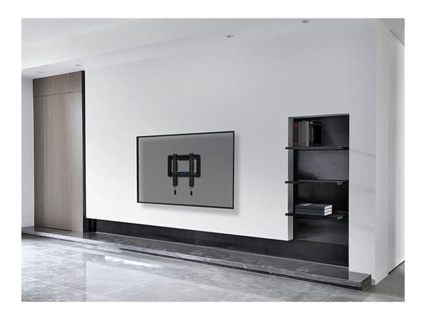 Neomounts WL30-550BL12 - Monteringssett (veggmontering) - fast - for TV - svart - skjermstørrelse: 24"-65"