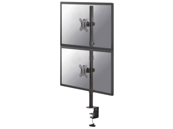 Neomounts FPMA-D550DV - Monteringssats - för 2 LCD-bildskärmar - svart - skärmstorlek: 10"-32" - klämma, monterbar, skyddshylsa, disk-monteringsbar