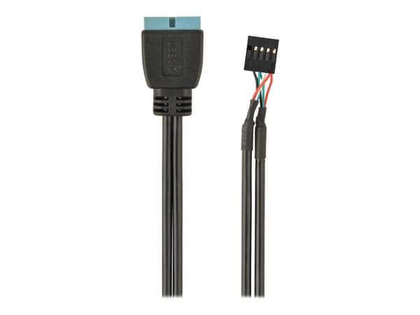 Cablexpert CC-U3U2-01 - USB-internkabel - 19-stifts USB 3.0-kontakt (hane) till 9-stifts USB-överdel (hona) - 30 cm
