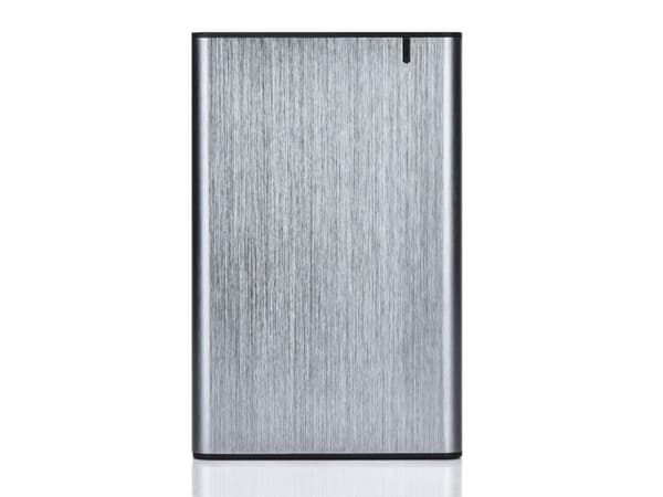 Gembird EE2-U3S-6-GR, HDD/SSD-kabinett, 2.5", SATA, Serial ATA II, Serial ATA III, 6 Gbit/s, USB-tilkobling, Aluminium