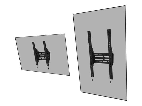 Neomounts WL35S-950BL19 - Monteringssats (väggfäste) - kraftig - för platt panel - låsbar - svart - skärmstorlek: 55"-110"