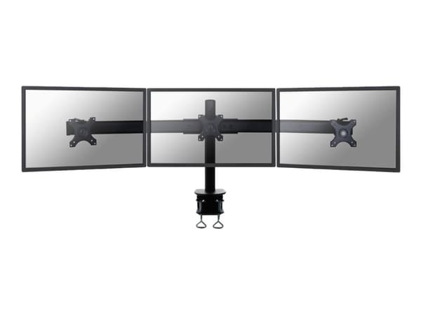 Neomounts FPMA-D700D3 - Monteringssats - för 3 LCD-bildskärmar - svart - skärmstorlek: 10"-27" - klämma, monterbar, disk-monteringsbar