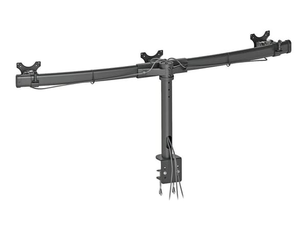 Neomounts FPMA-D700D3 - Monteringssats - för 3 LCD-bildskärmar - svart - skärmstorlek: 10"-27" - klämma, monterbar, disk-monteringsbar