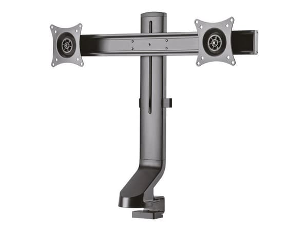 Neomounts FPMA-D860D - Monteringssats - fullständig rörelse - för 2 LCD-bildskärmar - svart - skärmstorlek: 10"-27" - klämma, monterbar, skyddshylsa,