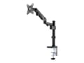 Miniatyrbilde 3 av 5: Neomounts DS70-750BL1 - Monteringssett (skrivebordsmontering) - helbevegelses justerbar arm - for LCD-skjerm - svart - skjermstørrelse: 17"-27" - kle
