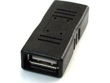 Gembird A-USB2-AMFF, USB Typ-A, USB 2.0, kvinnlig kontakt, svart, Kina, 123 mm Svart