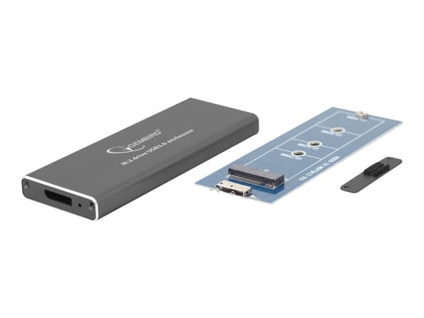 Gembird EE2280-U3C-01, SSD-inkapsling, M.2, USB 3.2 Gen 1 (3.1 Gen 1), USB-anslutning, Svart