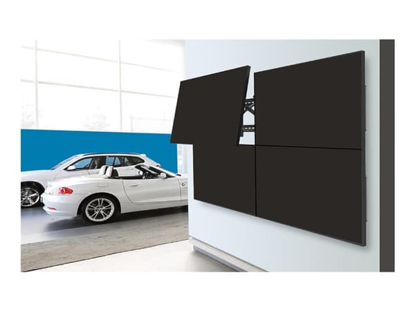 Neomounts LED-VW2000BLACK - Fäste - för platt panel - låsbar - svart - skärmstorlek: 32"-75" - väggmonterbar