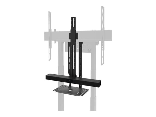 Neomounts AV1-875BL - Monteringskomponent (kamerahylle, hylle, 2 adapterplater) - for videostang - stål - svart - vognmonterbar - for Neomounts FL55-