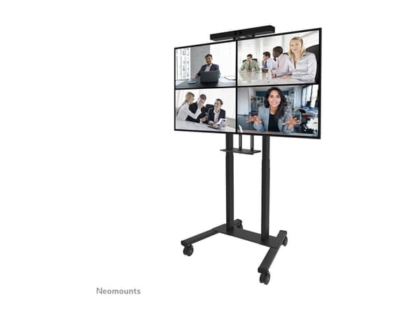 Neomounts AV1-875BL - Monteringskomponent (kamerahylle, hylle, 2 adapterplater) - for videostang - stål - svart - vognmonterbar - for Neomounts FL55-