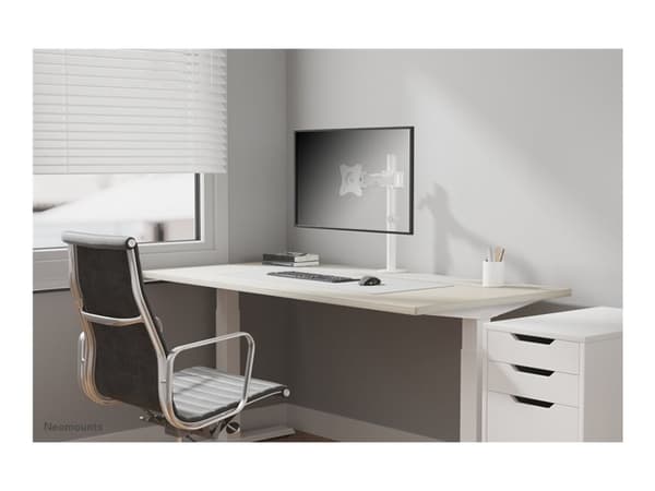 Neomounts NM-D135 - Monteringssett - full bevegelse - for LCD-skjerm - hvit - skjermstørrelse: 10"-30" - klemmemonterbar, malje, skrivebordsmonterbar