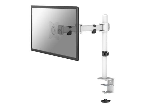 Neomounts NM-D135 - Monteringssett - full bevegelse - for LCD-skjerm - hvit - skjermstørrelse: 10"-30" - klemmemonterbar, malje, skrivebordsmonterbar