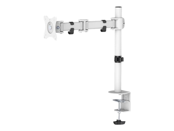 Neomounts NM-D135 - Monteringssett - full bevegelse - for LCD-skjerm - hvit - skjermstørrelse: 10"-30" - klemmemonterbar, malje, skrivebordsmonterbar