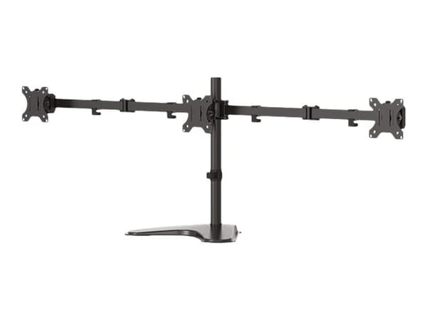 Neomounts FPMA-D550DD3 - Stativ - full bevegelse - for 3 skjermer - svart - skjermstørrelse: 13"-27" - skrivebord