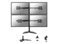 Miniatyrbilde 2 av 5: Neomounts NM-D335D4 - Stativ - full bevegelse - for 4 LCD-skjermer - svart - skjermstørrelse: 10"-27" - skrivebordsstativ, klemmemonterbar, malje, sk