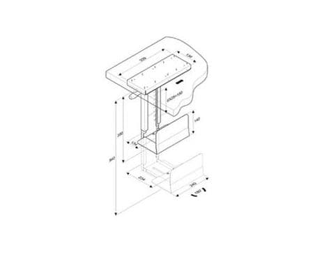 TV SET ACC CEILING MOUNT 10-26 FPMA-C025SILVER NEOMOUNTS