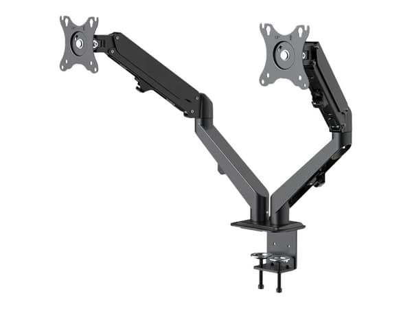 Neomounts DS70-700BL2 - Monteringssats (bordsmontering) - justerbar dubbelarm med full rörelse - för 2 LCD-skärmar - svart - skärmstorlek: 17"-27" -
